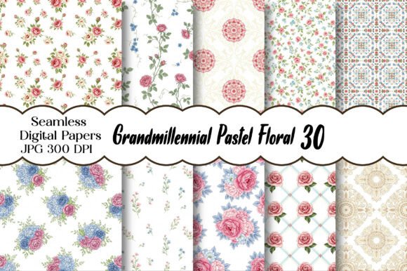 Embracing the Grandmillennial Pastel Floral Seamless Aesthetic in Modern Design
