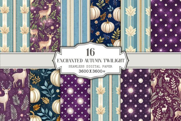 Evaluating Enchanted Autumn Twilight Seamless Patterns for Creative Projects