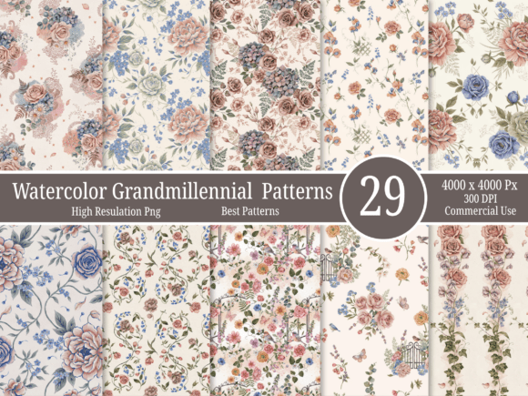 Heirloom Floral Digital Paper Bundle Guide