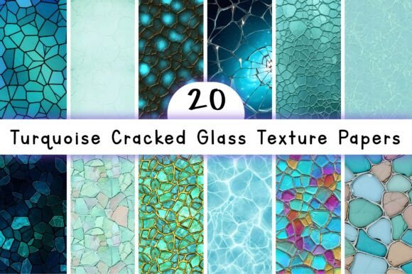 Integrating Turquoise Cracked Glass Texture Papers into Professional Creative Workflows
