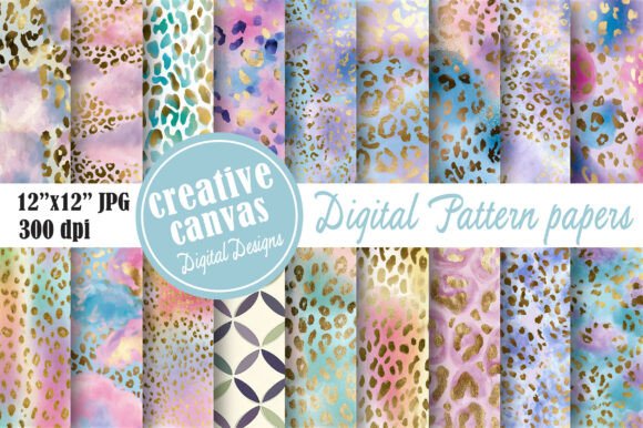 Leopard Seamless Pattern Bundle: Elegant Designs