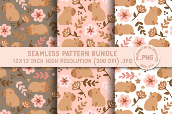 Strategic Design Decisions: Leveraging the Capybara Floral Seamless Pattern for Brand Growth