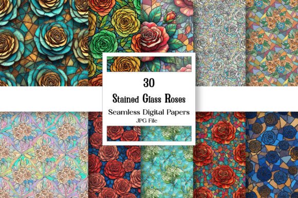 Unlocking Timeless Beauty with a Stained Glass Roses Pattern